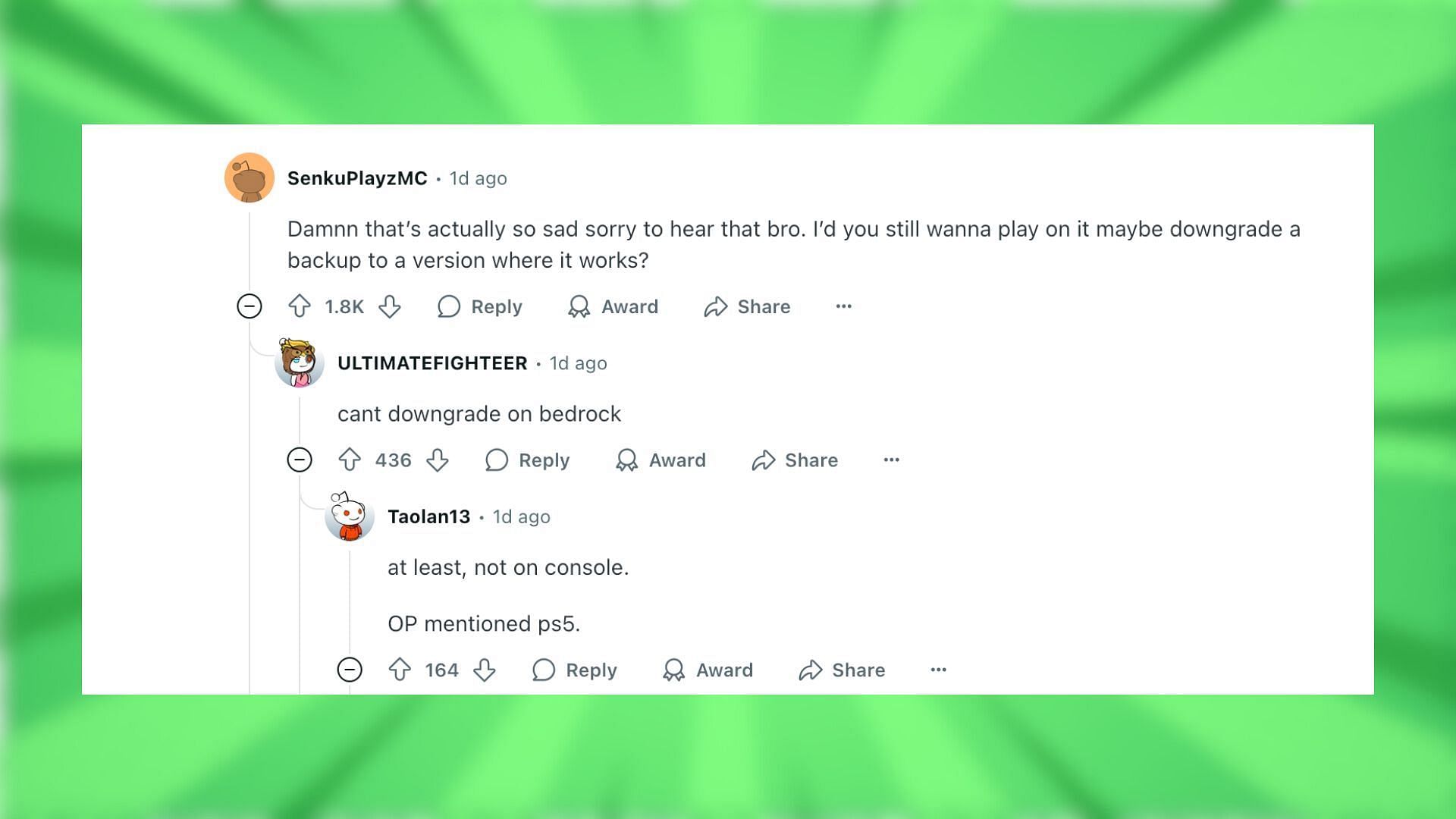 Redditors react to the issue with ice boating (Image via Reddit)